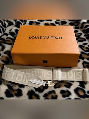 Authentic Louis Vuitton adjustable guitar purse strap Brand New